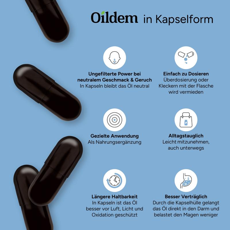 Bio-Schwarzkümmelöl Kapseln
