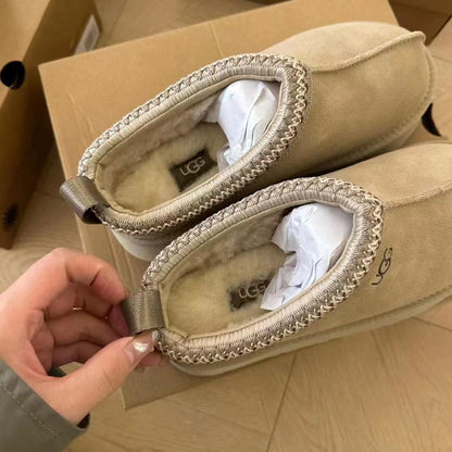 Damenstiefel im UGG-Stil mit Plateausohle